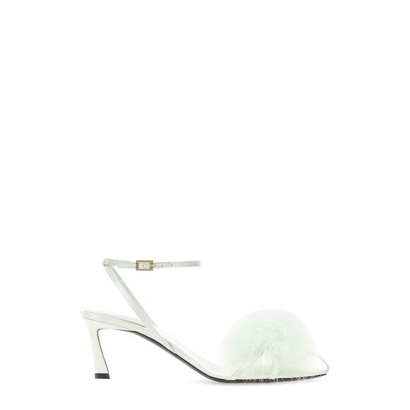Saint Laurent Women Mule Mae In Satin Crepe
